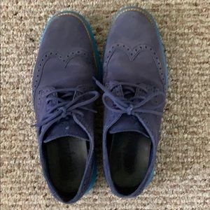 Cole Haan LunarGrand Oxford Blue Suede